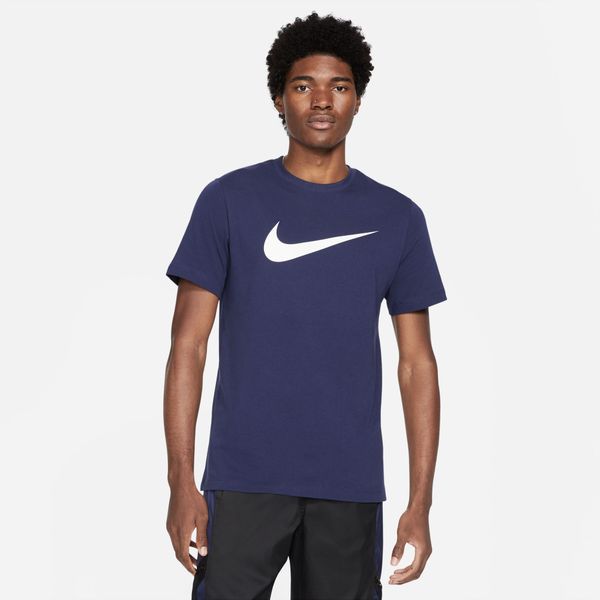 Nike Men's Sportswear Swoosh T-Shirt - Midnight Navy/White