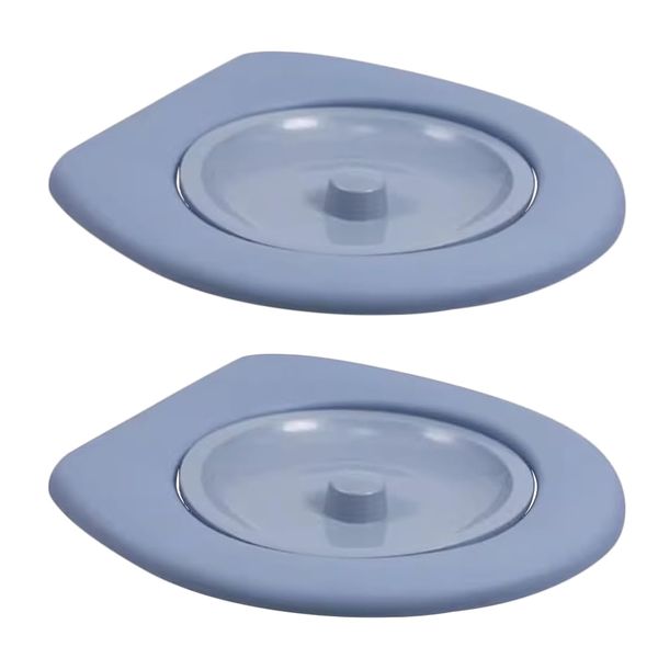 Camping Portable Plastic Toilet Seat Buckets Lids Set of 2 - 40cm