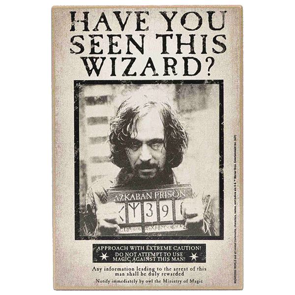 Harry Potter Sirius Wanted Wood Wall Decor