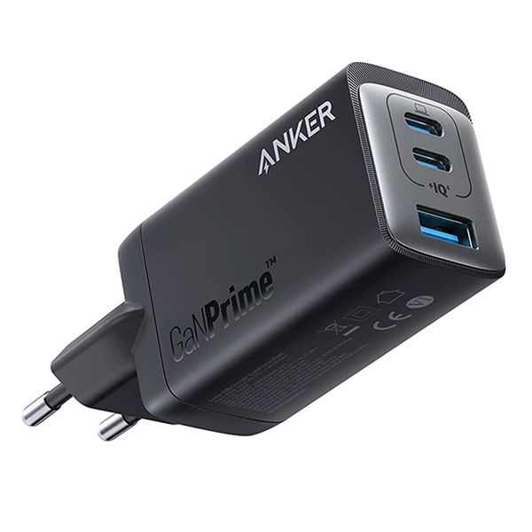 Anker 735 65W GaN 3 Port Wall Charger - Black