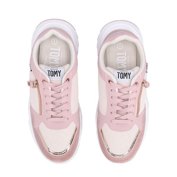 Tomy Madison Lace Up Sneakers - Blush