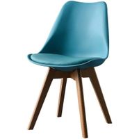 Timeless Classy Padded PU Leather Chair for All Occasions - Blue