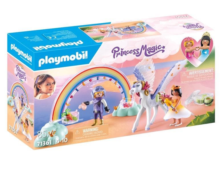 Playmobil Princess Magic - Pegasus with Rainbow in the Clouds - 85 Piece