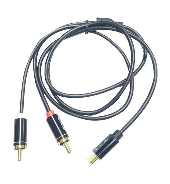 Type C to Dual RCA -L + R Audio - 1m Cable