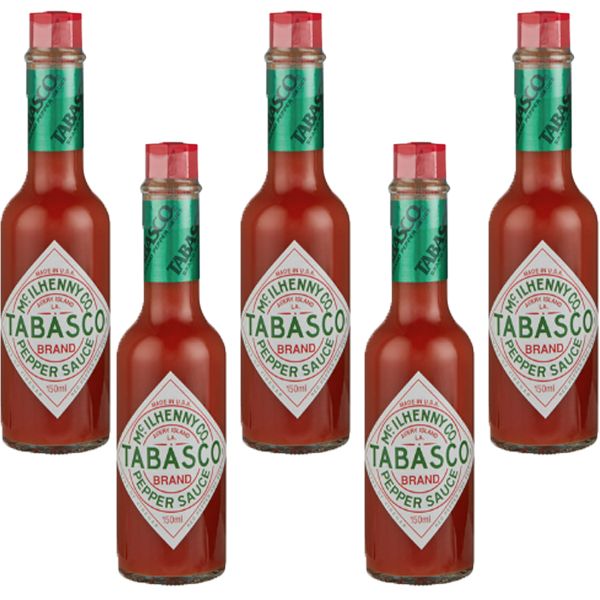 Tabasco Original Pepper Sauce - 5 x 150ml