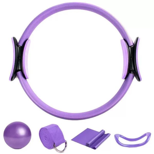 Pilates Ring Set Yoga Fitness Magic Circle Pilates Equipment - 5 Piece