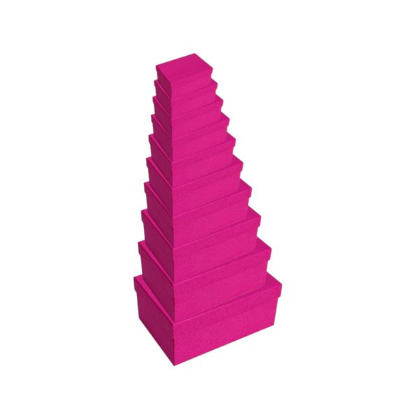 Set of 10 Premium Purple Gift Boxes