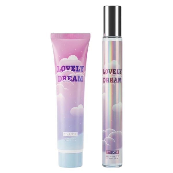 2 Pieces V.V.LOVE Lovely Dream Eau de Toilette 35ml &amp; Body Lotion 35ml