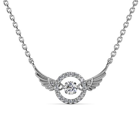 Swarovski hot sale angel necklace