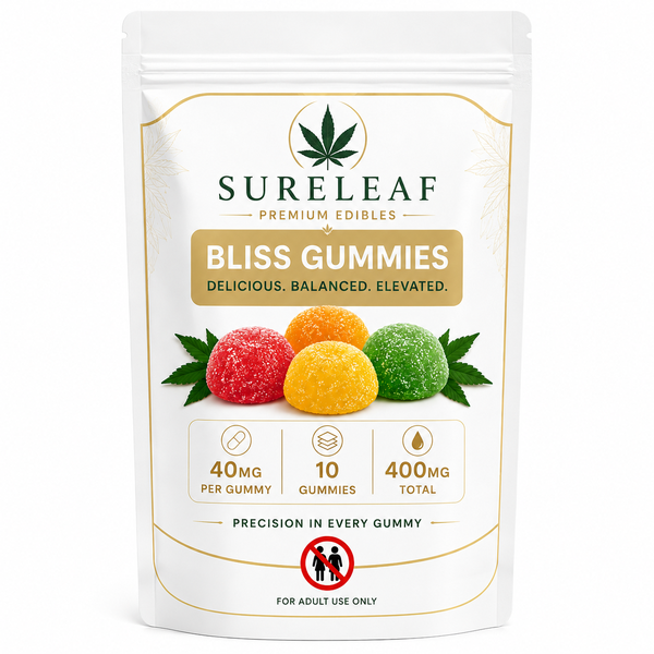 Sureleaf Bliss Gummies - 40mg Per Gummy - 10 Pack - Premium Soft Gummies