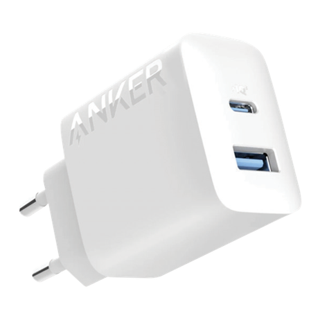 Anker 20W Dual USB-A & USB-C Port Ultra-Fast Charger | SA 2Pin Plug | White Image