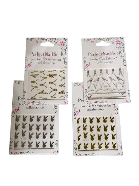 Nail Art Stickers - 4 Pack - Over 90 Sticker