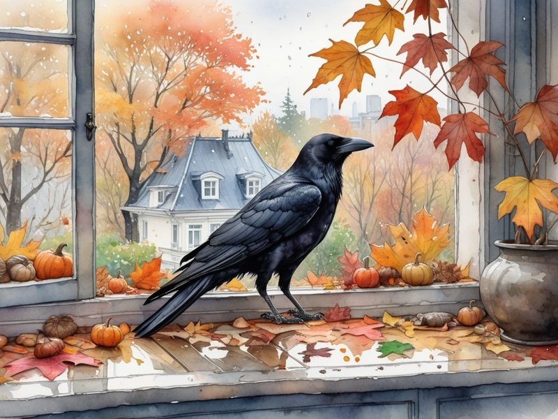 Modern Canvas Wall Art Home Decor - A Raven's View