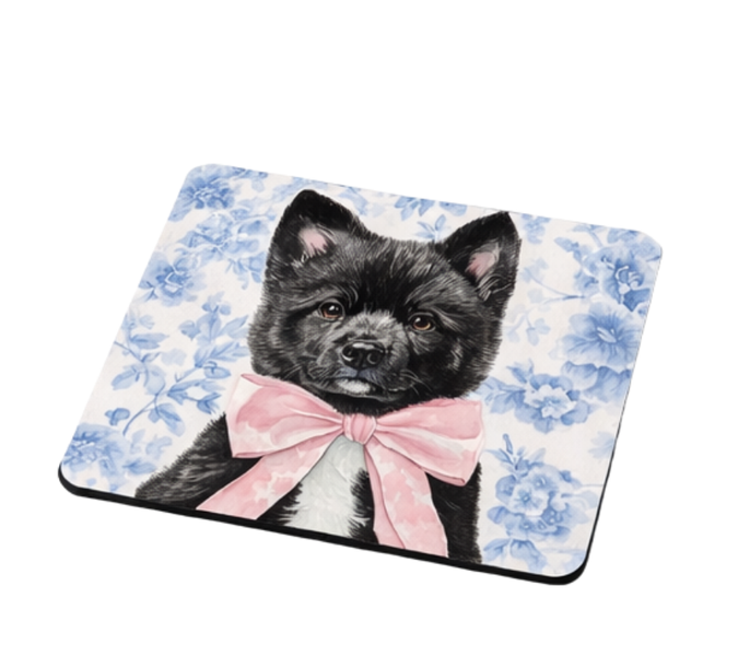Pretty In Print Akita Dog Mouse Pad