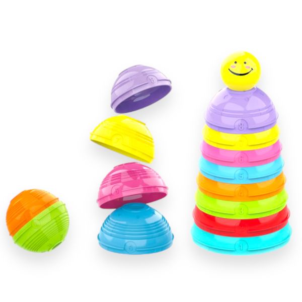 Rainbow Stacking Cups - 8 Pieces - Baby Toy - Toys for Toddlers