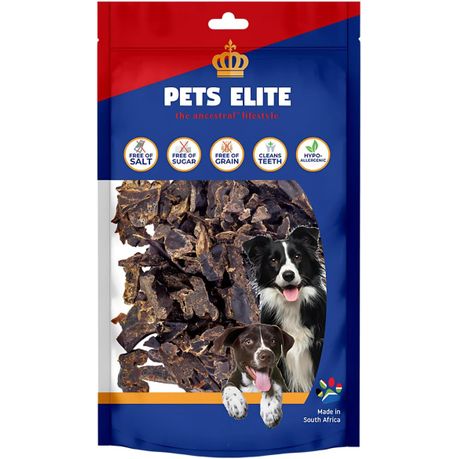 Pets Elite Liver Biltong Dog Treats - Natural High-Protein Chew Image
