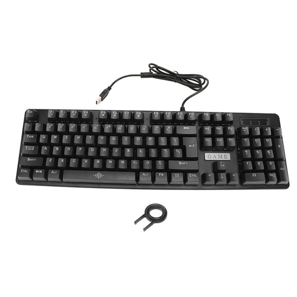 Mechanical Keyboard Gaming 104 Key RGB Blue