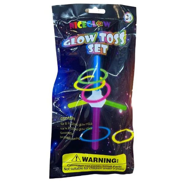 Fun Vibrant Party/Event Glow Sticks Toss The Ring Game