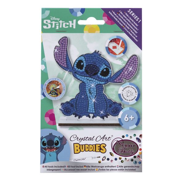 Lilo &amp; Stitch -Stitch - DIY Crystal Diamond Art Figurine Craft Kit Set