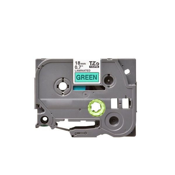 Compatible Brother TZE 741 Black on Green Labelling Tape – 18mm