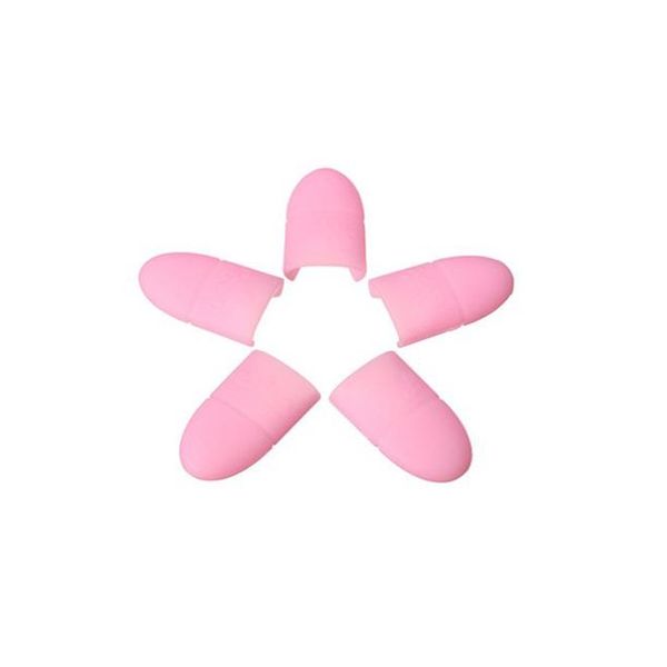 Nail Soak Off Gel Polish Remover Caps 5 Pieces Pink