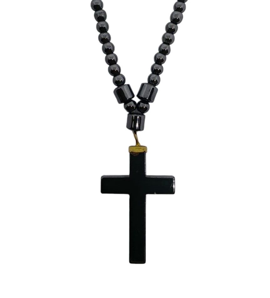 Hematite Necklace With Hematite Cross Shop Today Get It Tomorrow