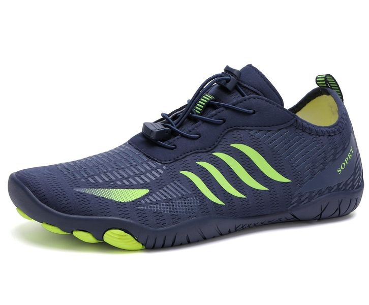 Lightweight Durable Aqua Water Beach Shoes - Blue and Green