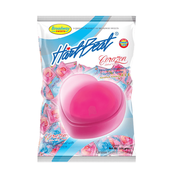 Hartbeat Love Candy Corozon Assorted - 300g - 50 pieces - Two Flavours