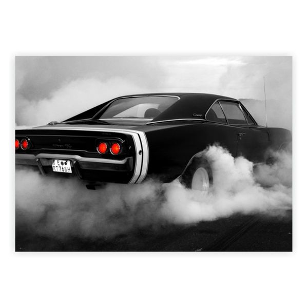 Dodge Charger RT Black - A1 Poster