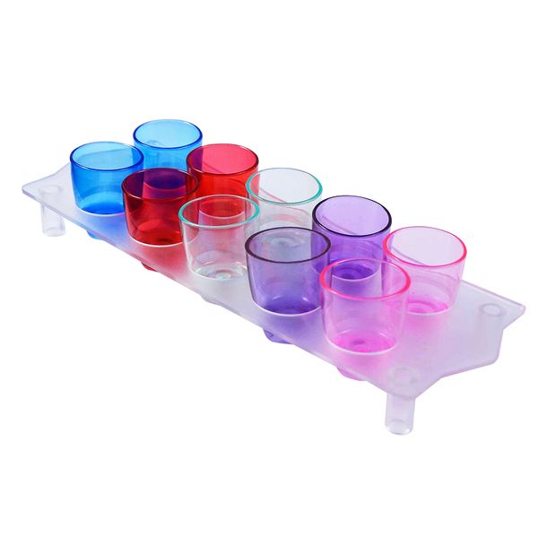 Lumoss - Tray with Shot Glasses 10 x 25ml