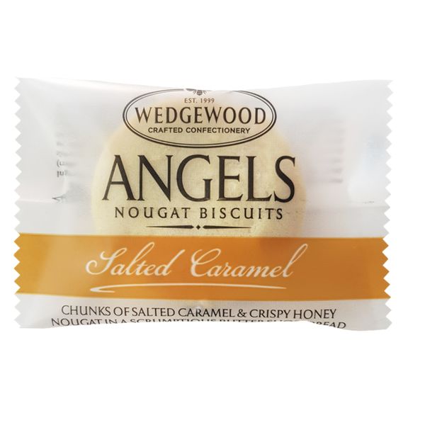 Angels Honey Nougat Biscuits - Salted Caramel Single Serving-Box of 60