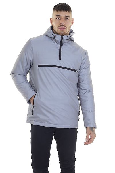 Brave Soul Men's Reflective Parka Jacket