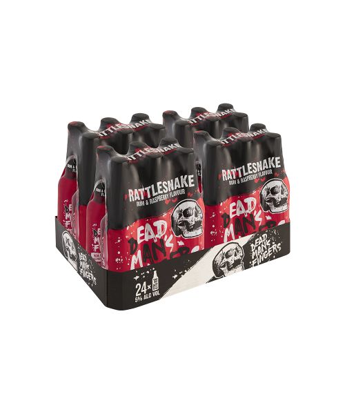 Dead Man's Fingers Rattlesnake Rum &amp; Raspberry 24 x 275 ml Bottles