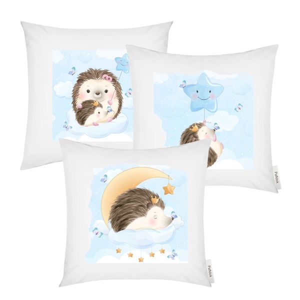 Pandok - 3 Piece Scatter Cushion Cover Set – Baby Hedgehog Collection