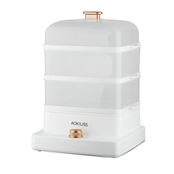 12L household kitchen 3-layer large capacity food electric steamer