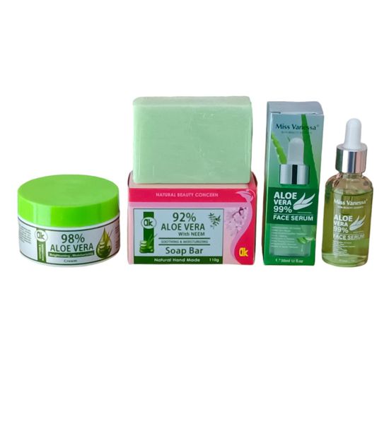 Aloe Vera Moisturizing | Brightening | Hydrating | Skin Tone Beauty Set