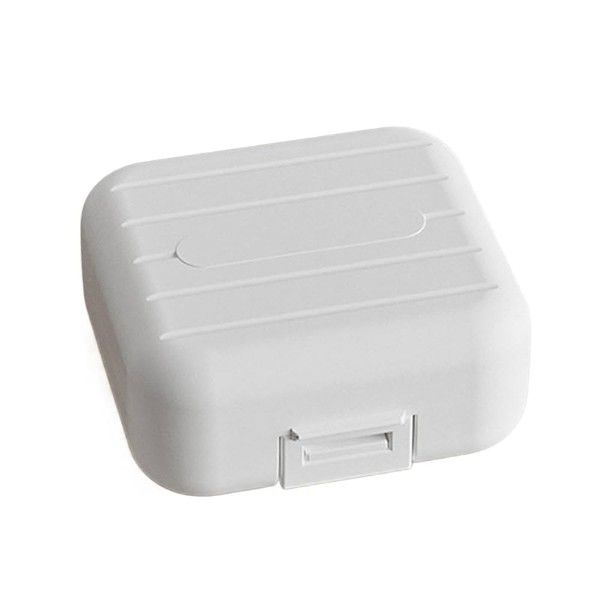 Small Travel Portable Medicine Packaging Box - White