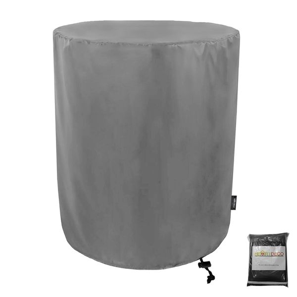 Heartdeco 20 Inch Patio Bar Table Cover, Round Waterproof Furniture Cover