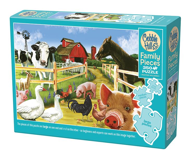 Cobble Hill Welcome to the Farm 350 Piece Family Puzzle