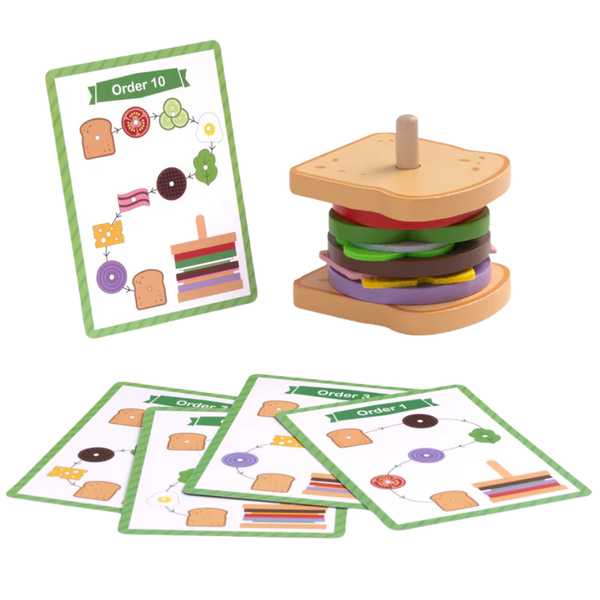 TookyToy - Making A Sandwich - Stacking &amp; Sequencing Activity Toy