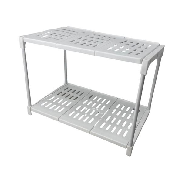 Multifunctional 2-Tier Kitchen Rack F49-8-1098