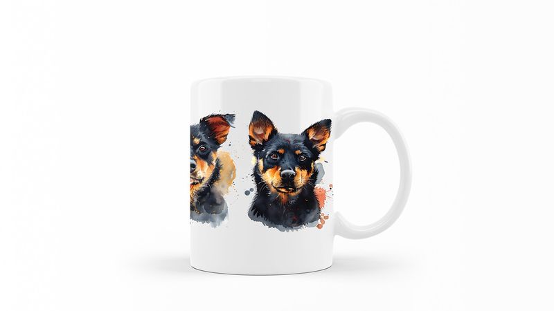 Lancashire-Heeler Printed Coffee Mug