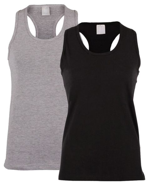 PepperST Racerback - 2 Pack - Black &amp; Grey