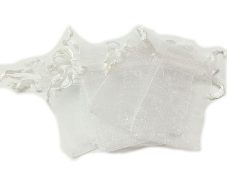 BEAD COOL - Bulk Gift Bag - 100pcs - White - 10 by 12cm - Organza bag
