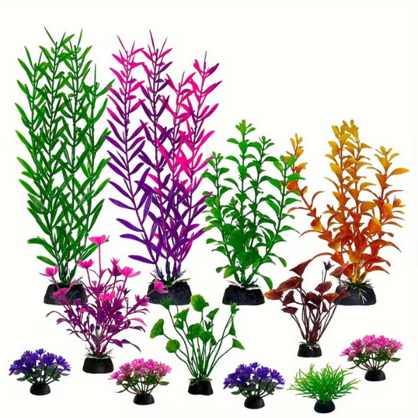Vibrant Plants for Fish Tanks | 12-Piece
