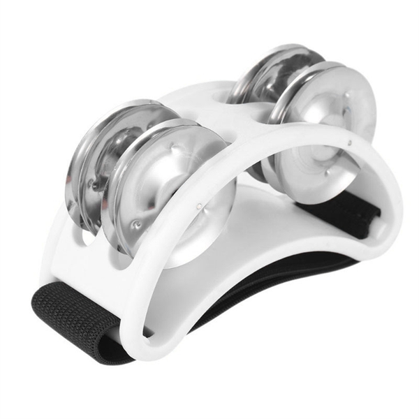 Powerful Sound Foot Tambourine Adjustable Foot Tambourines Yellow