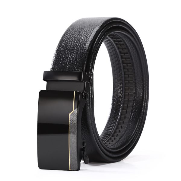 Mirror Cool Automatic Buckle Men Business Casual Belt Holiday Gift Box Set