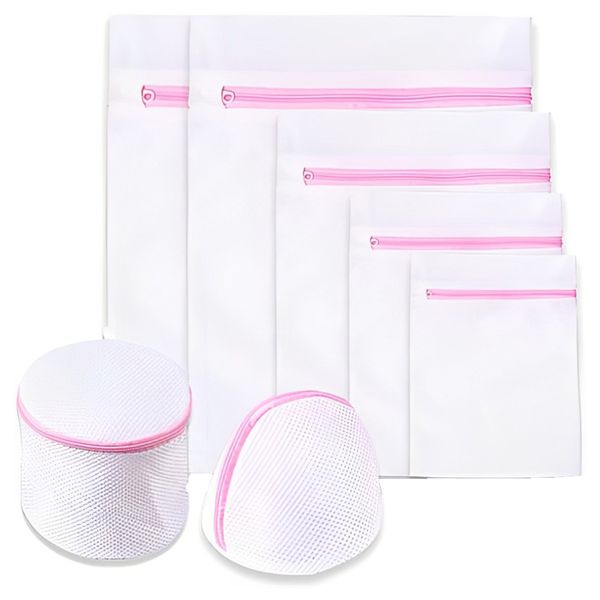7pcs Mesh Laundry Bags Washing Machine Mesh Bra Socks Clothing Washing Bags