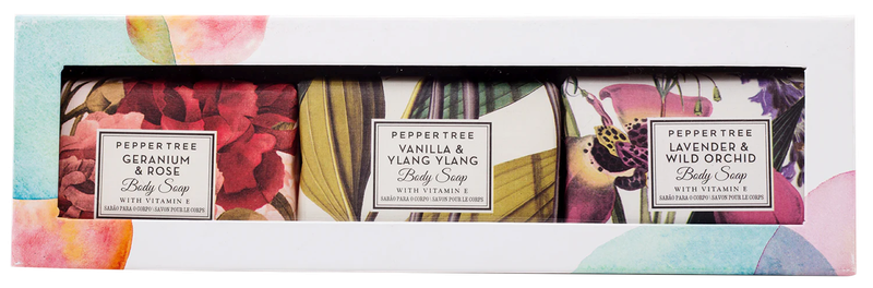Pepper Tree Woman's Floral Soap Gift Set