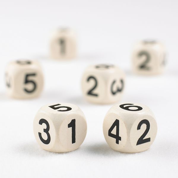 EDX Education Dice Number 1-6 18mm - 12 Piece